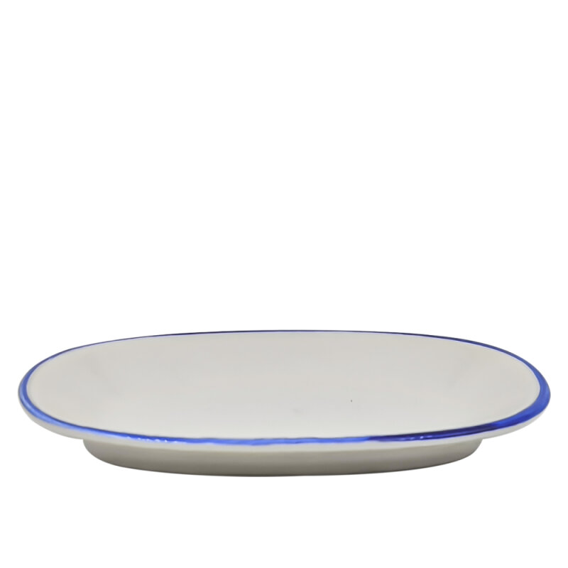 Zest Porcelain Klasik Kayık 29 Cm-Riva Mavi - 1