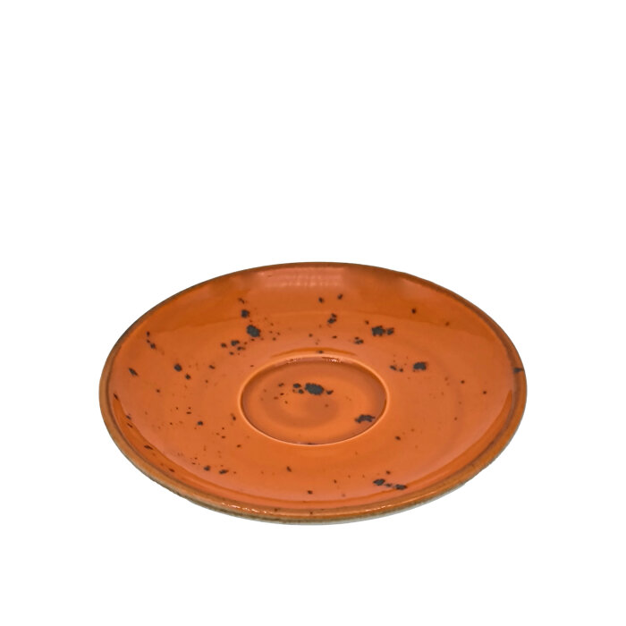 Zest Porcelain Luna Kahve Fincan Tabağı-Paris Turuncu - 1