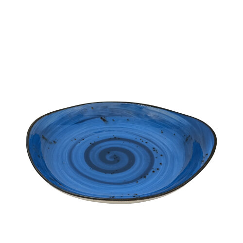 Tulu Porselen Mar Sunum Tabak 24cm R-93 Mavi MAR24KYR93 - TULU PORSELEN