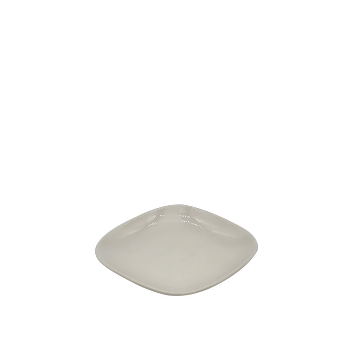Tulu Porselen Mrt Kayık Tabak 19 cm Krem - 1