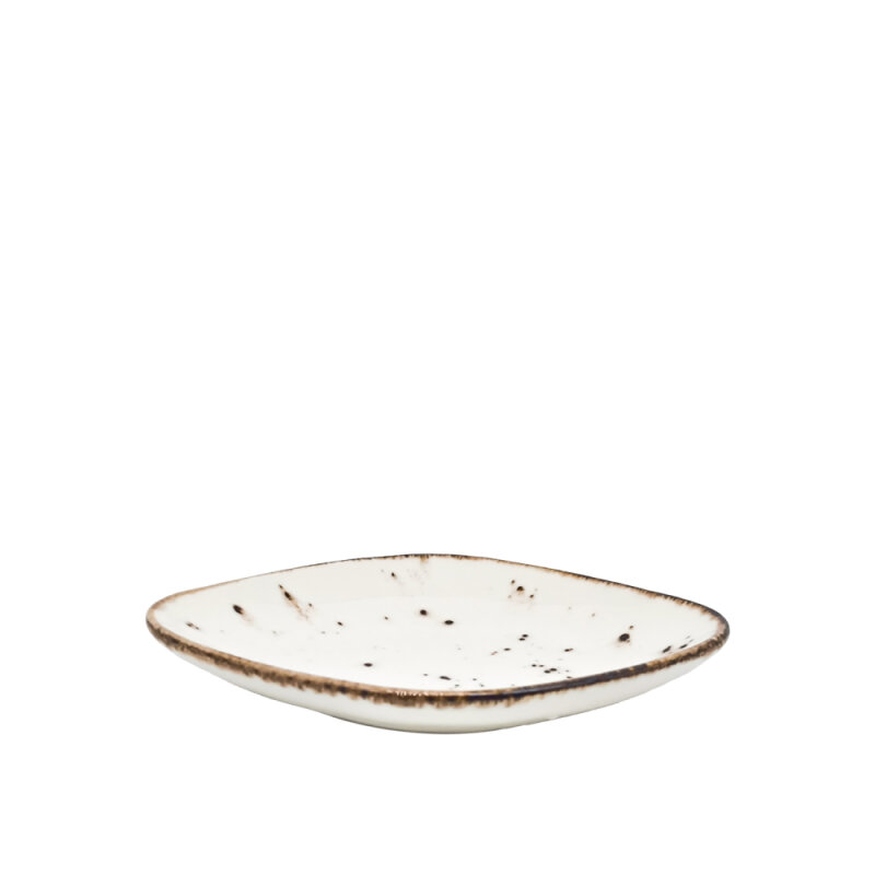 Zest Porcelain Mrt 19Cm X 15Cm Kayık Tabak -Paris Krem - 1