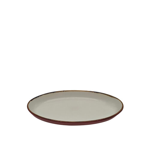 Tulu Porselen Oval Fırın Kabı 26cm Reactıve R36 Kırmızı TL26OFKR36 - TULU PORSELEN