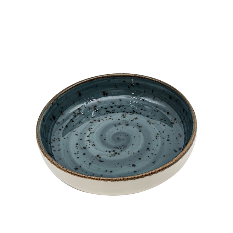 Zest Porcelain Step Çukur Tabak 20 Cm-Paris K.Mavi - 1