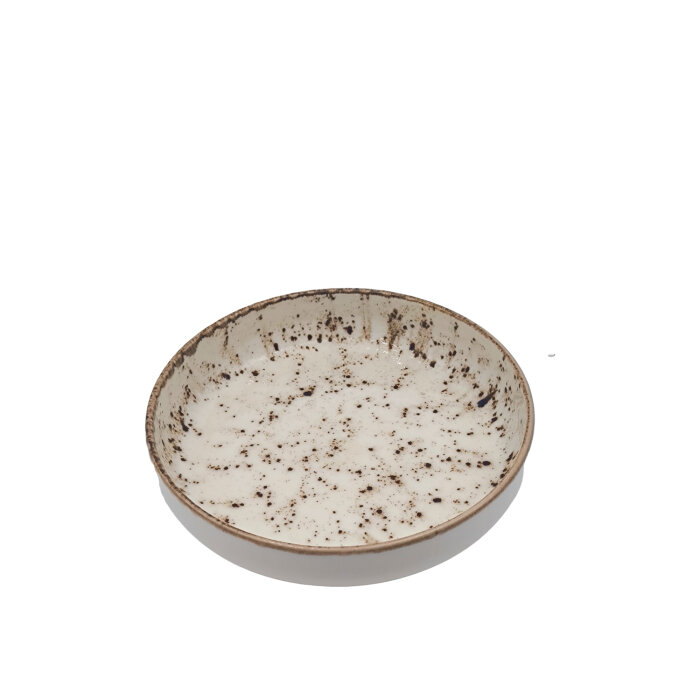 Tulu Porselen Step Çukur Tabak 20Cm Reaktive 46 Krem - 1