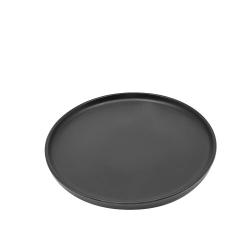 Tulu Porselen Step Düz Tabak 27 cm Saten 64 Siyah STP27TBST64 - TULU PORSELEN