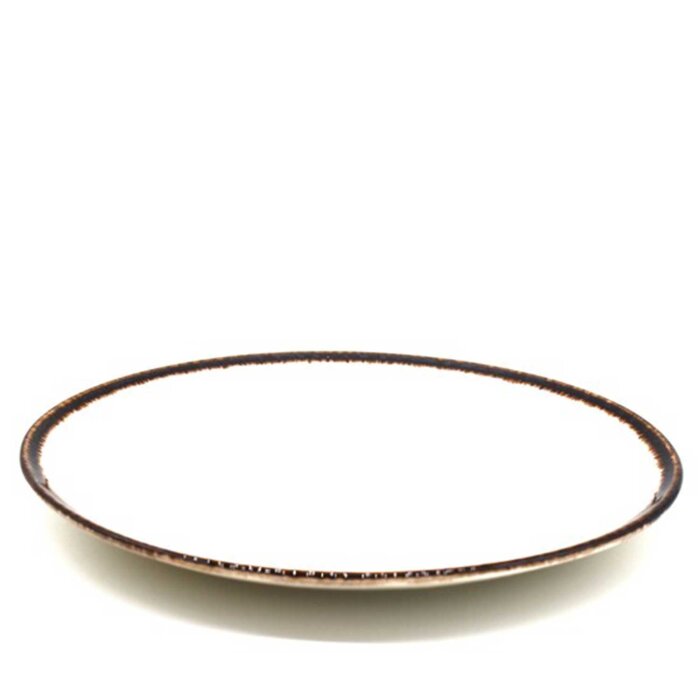 Tulu Porselen Step Tabak 21 cm Chocolate - 1
