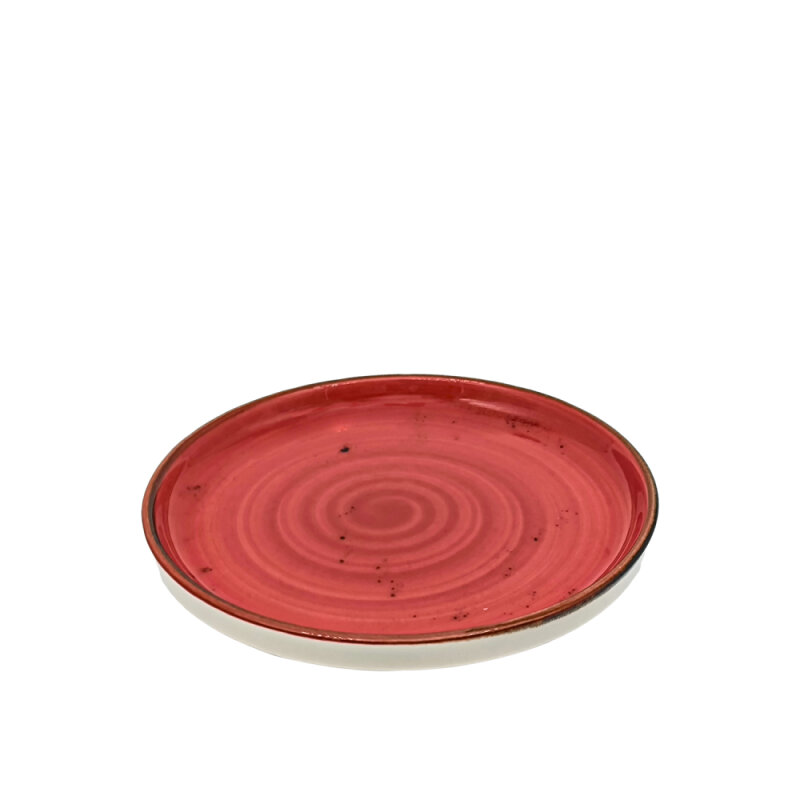 Tulu Porselen Step Tabak 21cm Reactıve 36Kırmızı STP21TBR36 - 1