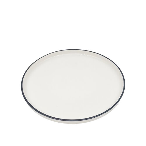 Tulu Porselen Step Tabak 27 cm File 64 Siyah STP27TBF64 - TULU PORSELEN