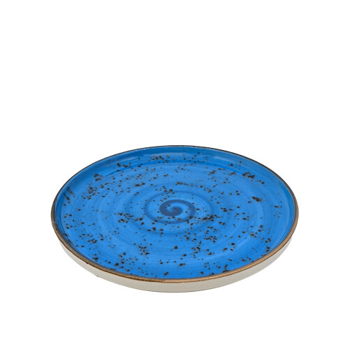 Tulu Porselen Step Tabak 27 cm-Reactıve Mavi - 2