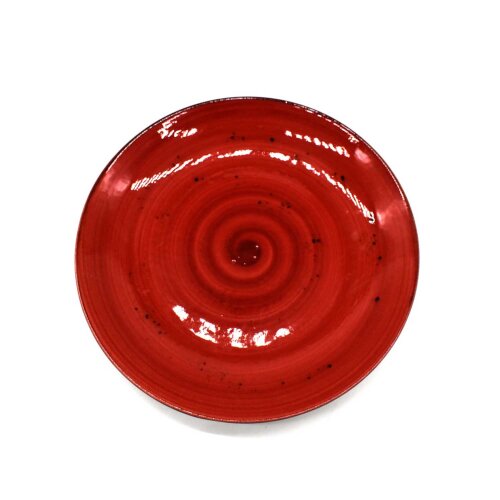 Tulu Porselen Step Tabak 30 Cm Reactive 36 Kırmızı - TULU PORSELEN