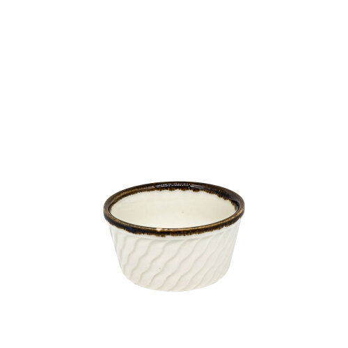 Zest Porcelain Suffle Kase 8cm-Chocolate KL08SFCT47 - ZEST PORCELAIN