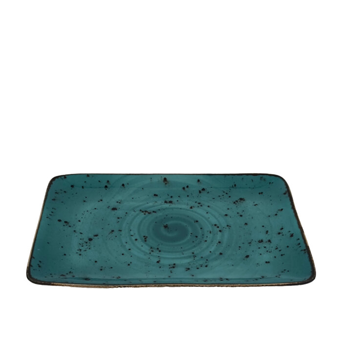 Zest Porcelain Tk Sunum Tabak 30X20 Cm-Paris Turkuaz - 1