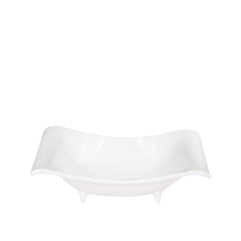 Ultraform Hotel Porselen Dalga Köşeli Kase 17*27 cm - 1