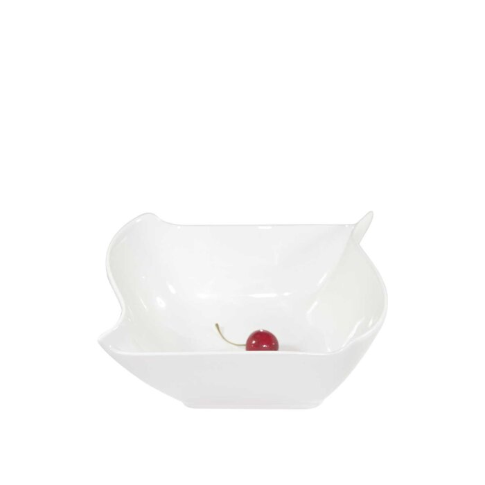 Ultraform Hotel Porselen Dalga Köşeli Kase 17X21 - 1