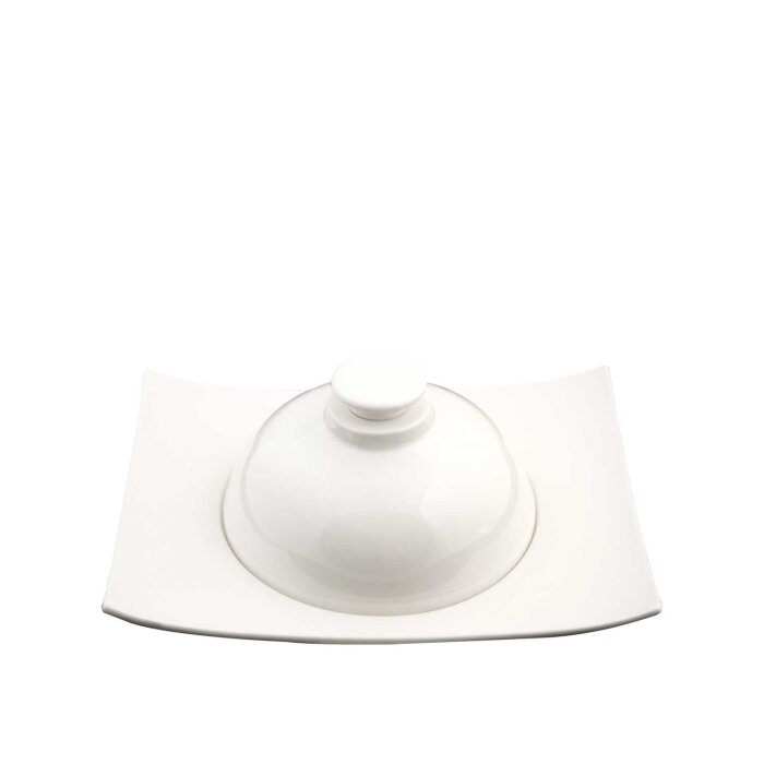 Ultraform Hotel Porselen Dalga Tabak (Kapaklı) 27,5*21 cm - 1