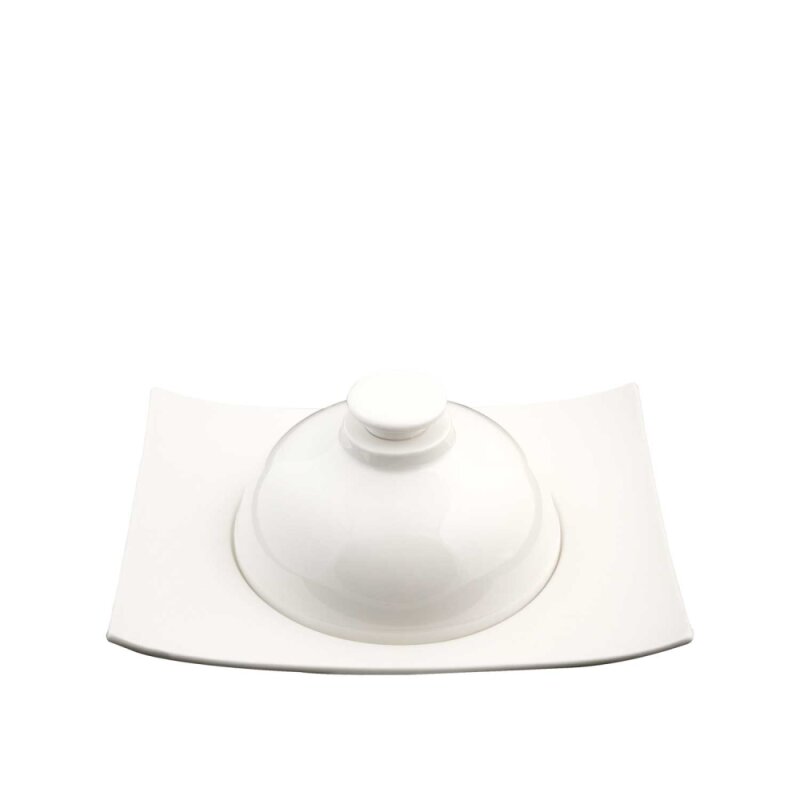 Ultraform Hotel Porselen Dalga Tabak (Kapaklı) 27,5*21 cm - 1