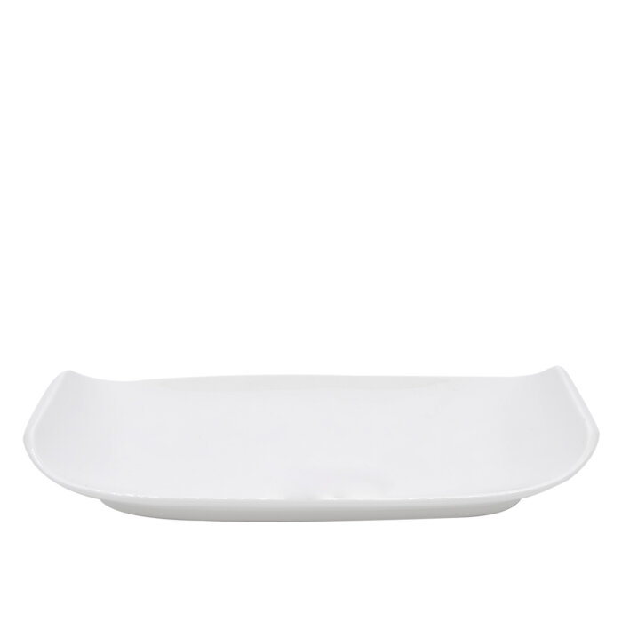 Ultraform Hotel Porselen Dik Dörtgen Gondol Tabak 40,5 cm - 1