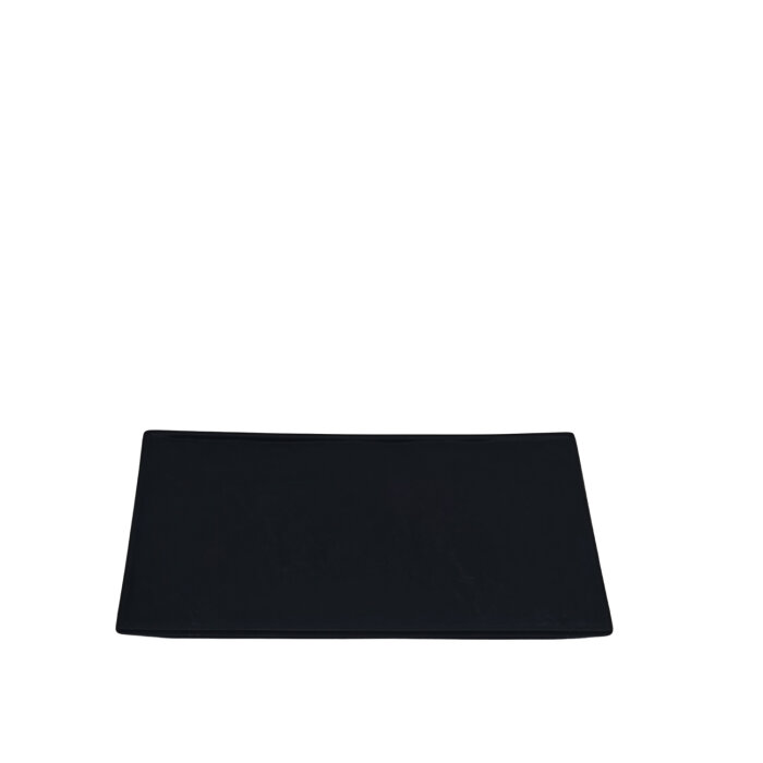 Ultraform Hotel Porselen Dik Dörtgen Mat Tabak 30 cm Siyah - 1