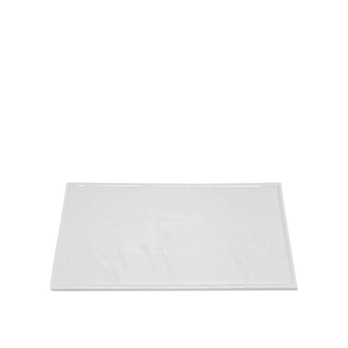 Ultraform Hotel Porselen Dik Dörtgen Tepsi 30 cm Beyaz - 1