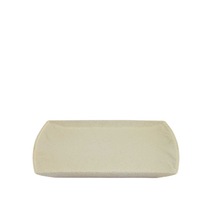 Ultraform Hotel Porselen Arduvaz Açılı Kenar Düz Tabak 27X20 - 1