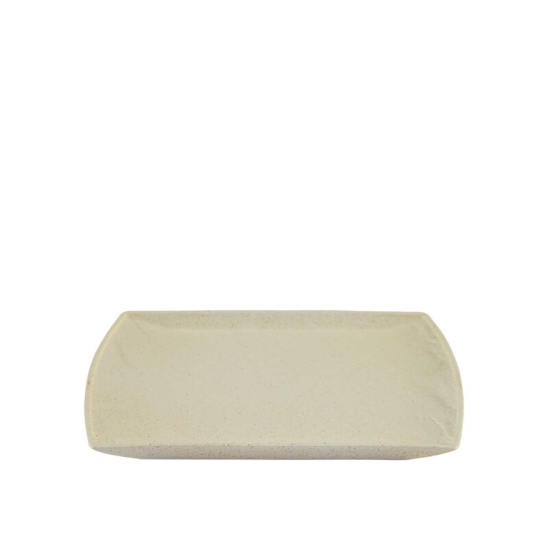 Ultraform Hotel Porselen Arduvaz Açılı Kenar Düz Tabak 27X20 - 1