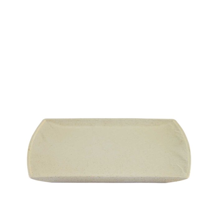 Ultraform Hotel Porselen Arduvaz Açılı Kenar Düz Tabak 28X15 - 1