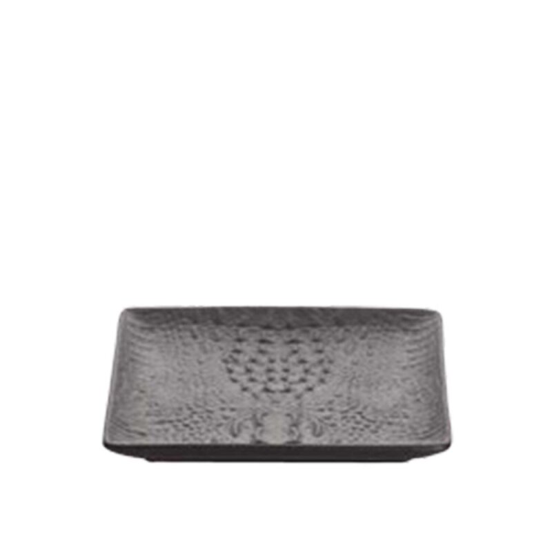 Ultraform Hotel Porselen Yeşil Taş Kare Tabak 16X16 cm - 1