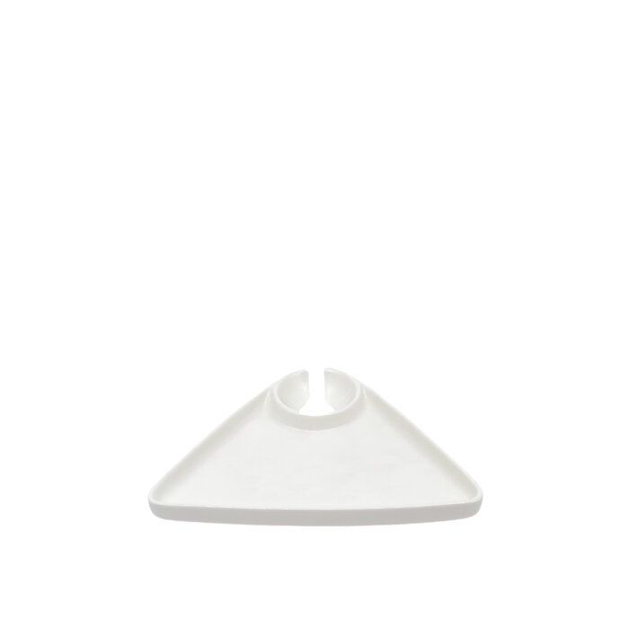 Ultraform Hotel Porselen Üçgen Kokteyl Tabak 20 cm - 1