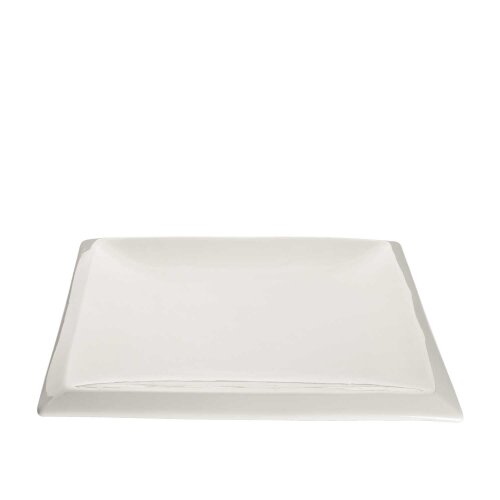 Ultraform Hotel Porselen Zambak 25,4 cm Kare Düz Tabak - ULTRAFORM PORSELEN