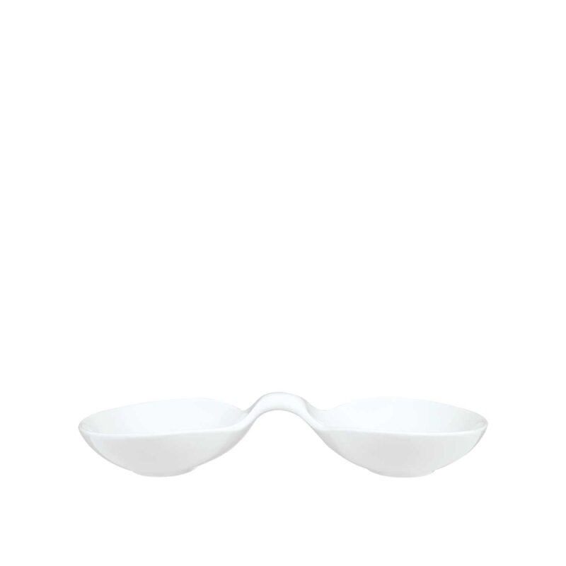 Ultraform Hotel Porselen 28 cm 2 Bölmeli Meze Tabak - 1