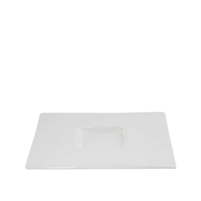 Ultraform Hotel Porselen 29X22 cm Dikdörtgen Sunum Tabak - 1