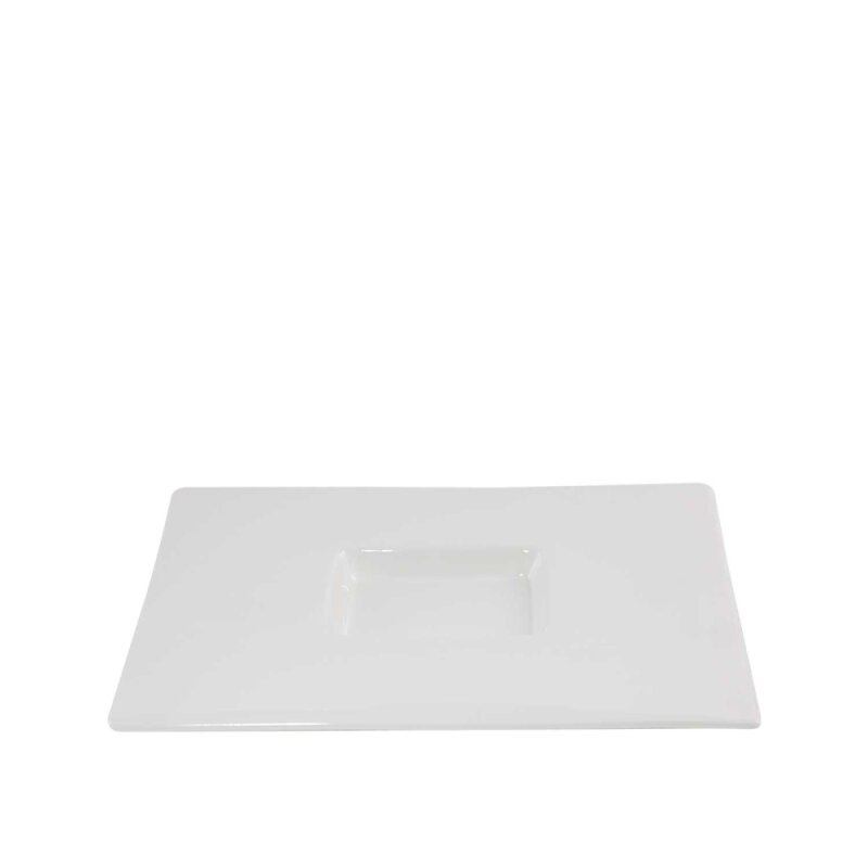 Ultraform Hotel Porselen 29X22 cm Dikdörtgen Sunum Tabak - 1