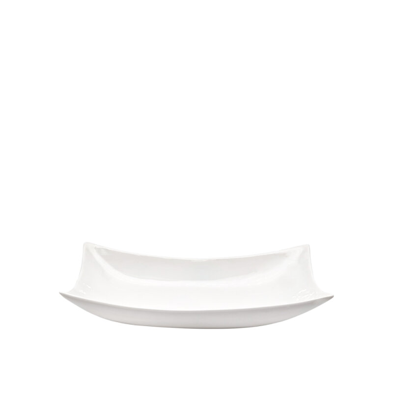 Ultraform Hotel Porselen 53,5 cm Dikdörtgen Kenarlı Dik Büfe Kase - 1