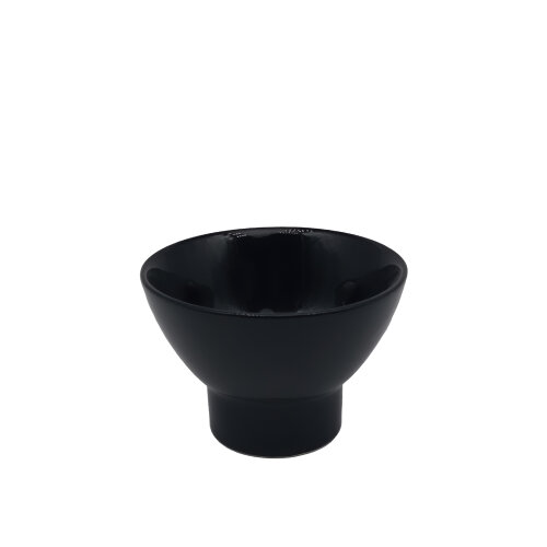 Ultraform Hotel Porselen Ayaklı Minimal Kase 10 cm Siyah - 2