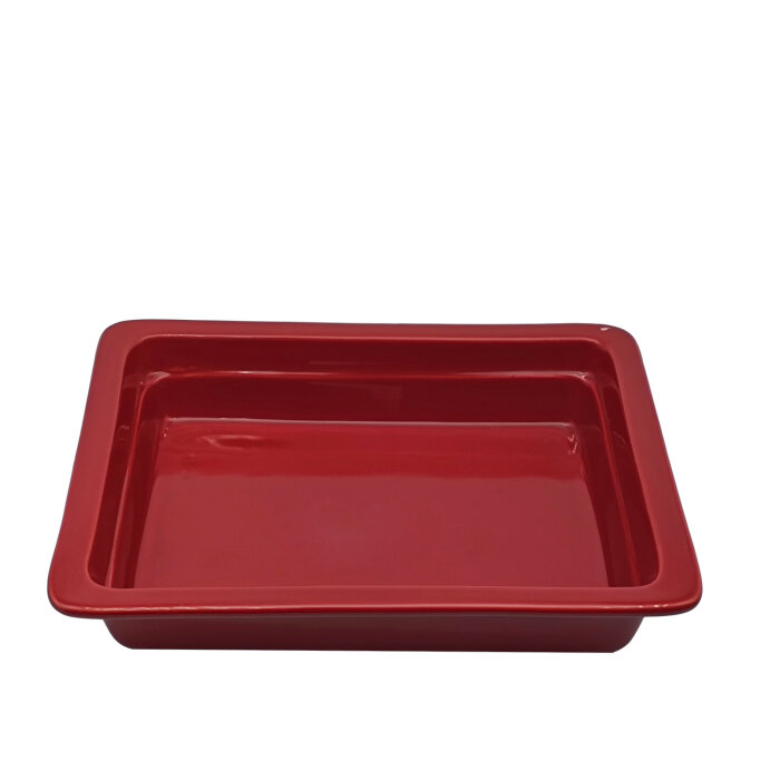 Ultraform Hotel Porselen Gn 1 2 20 Gast Tepsi Kırmızı - 1