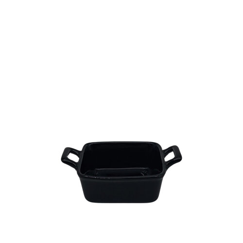 Ultraform Hotel Porselen Kuplu Sahan Tabak. 9X9 Siyah - ULTRAFORM PORSELEN