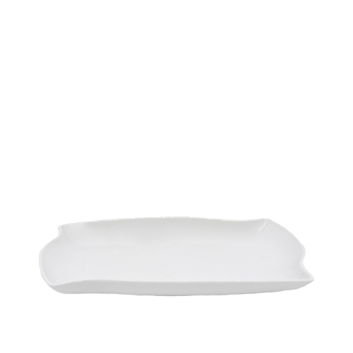 Ultraform Hotel Porselen Yelpaze Kayık Tabak 30,5X18 cm - 1