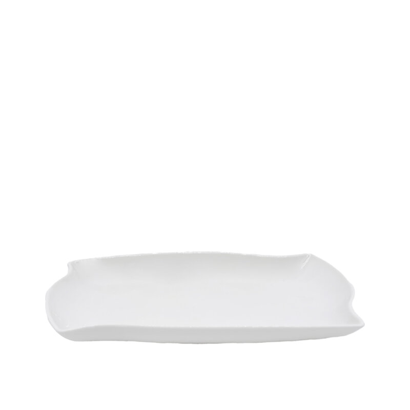 Ultraform Hotel Porselen Yelpaze Kayık Tabak 30,5X18 cm - 1