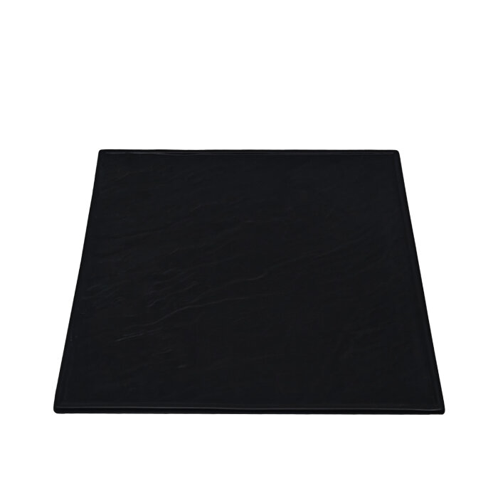 Ultraform Hotel Porselen Kare Mat Tabak 36 cm Siyah - 1