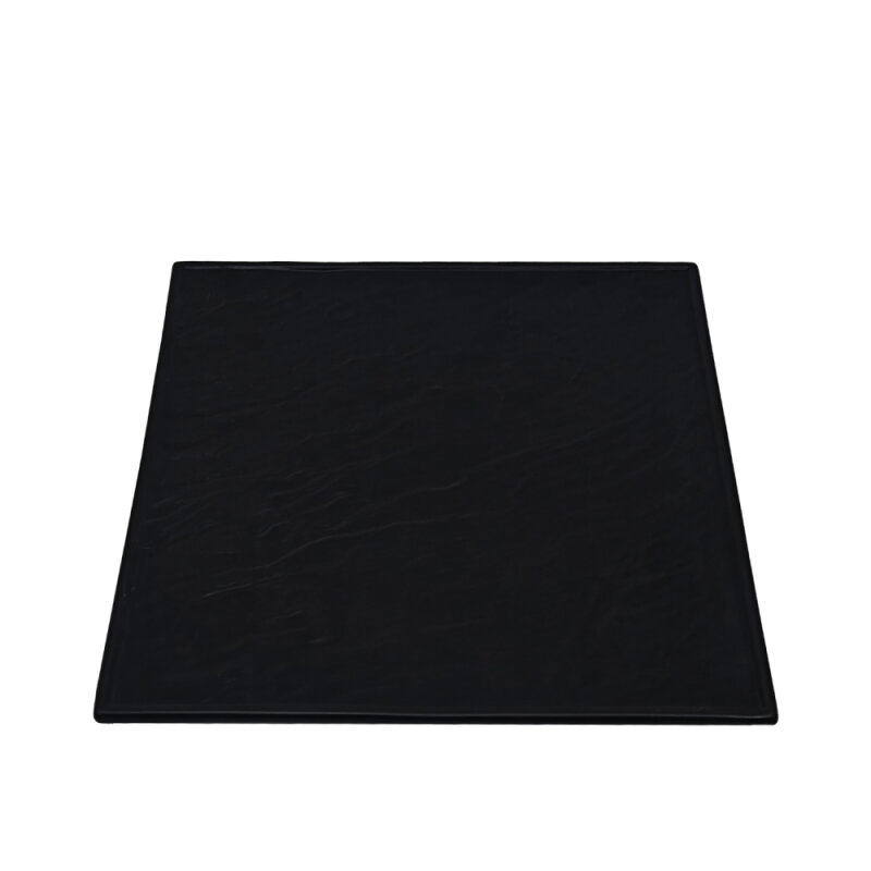 Ultraform Hotel Porselen Kare Mat Tabak 36 cm Siyah - 1