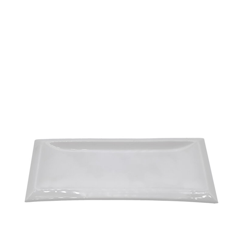 Tulu Porselen Ultraform Kenarlıklı Tepsi 30X15 cm-Krem ULTA6287 - 1