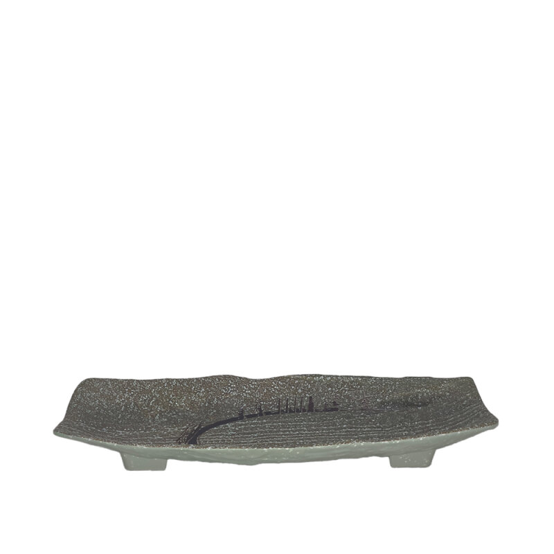 Ultraform Melamin Granıte Oblong Tabak 12X31Cm - 1