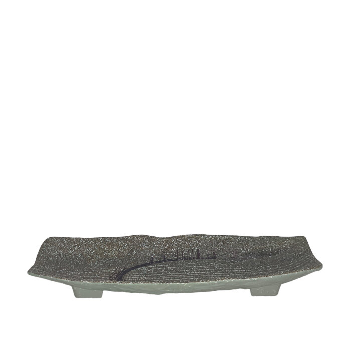 Ultraform Melamin Granıte Oblong Tabak 14X37Cm - 1