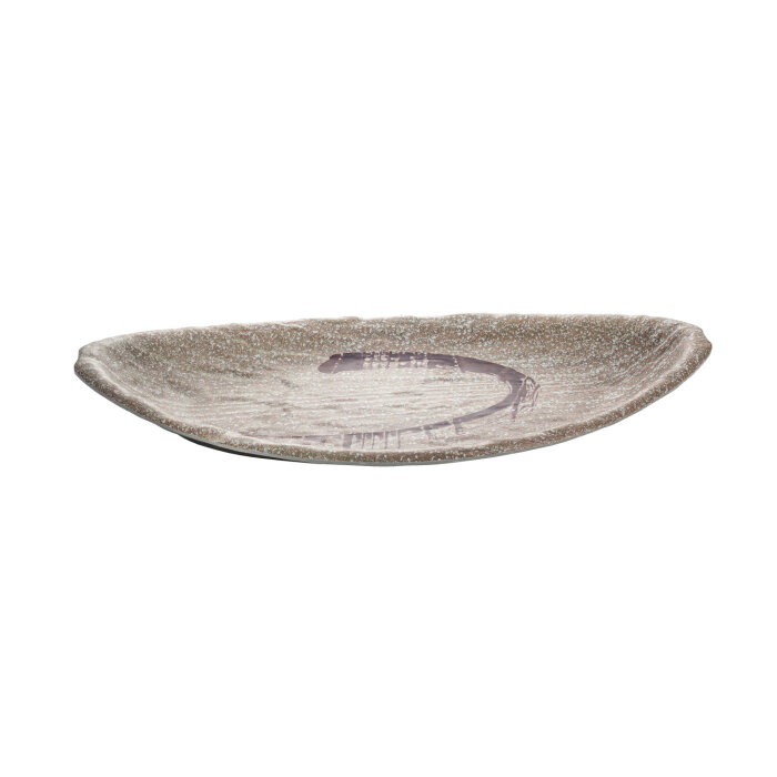 Ultraform Melamin Granıte Oval Platter 21X46Cm - 1