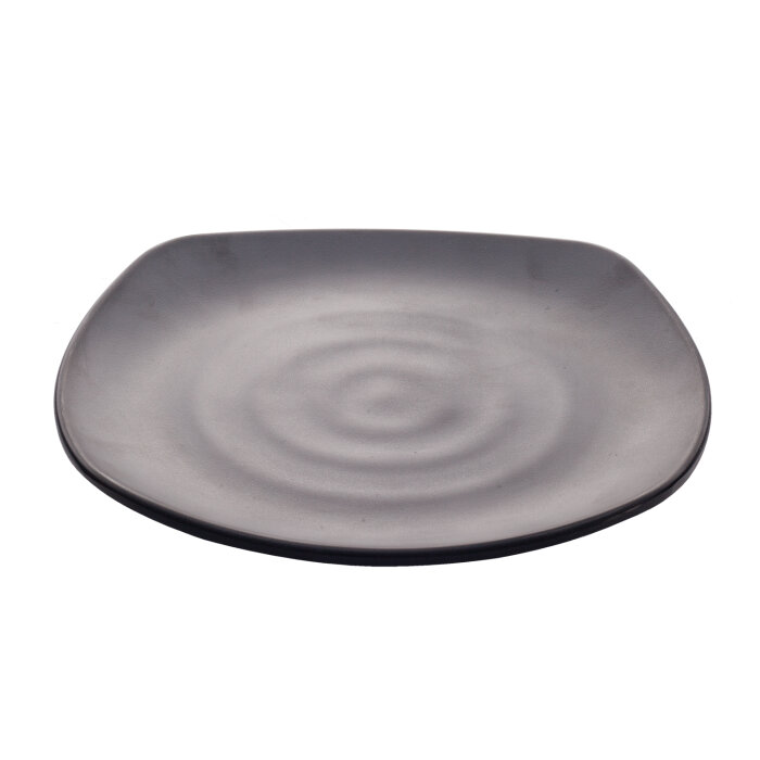 Ultraform Melamin Kare Tabak Siyah 30Cm - 1