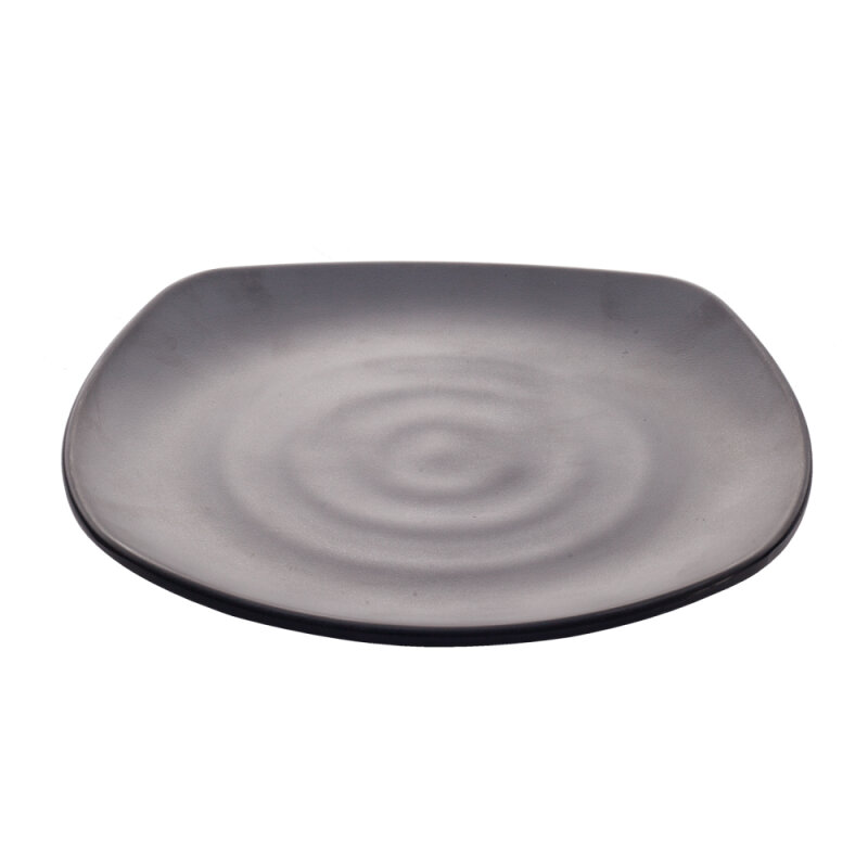 Ultraform Melamin Kare Tabak Siyah 30Cm - 1