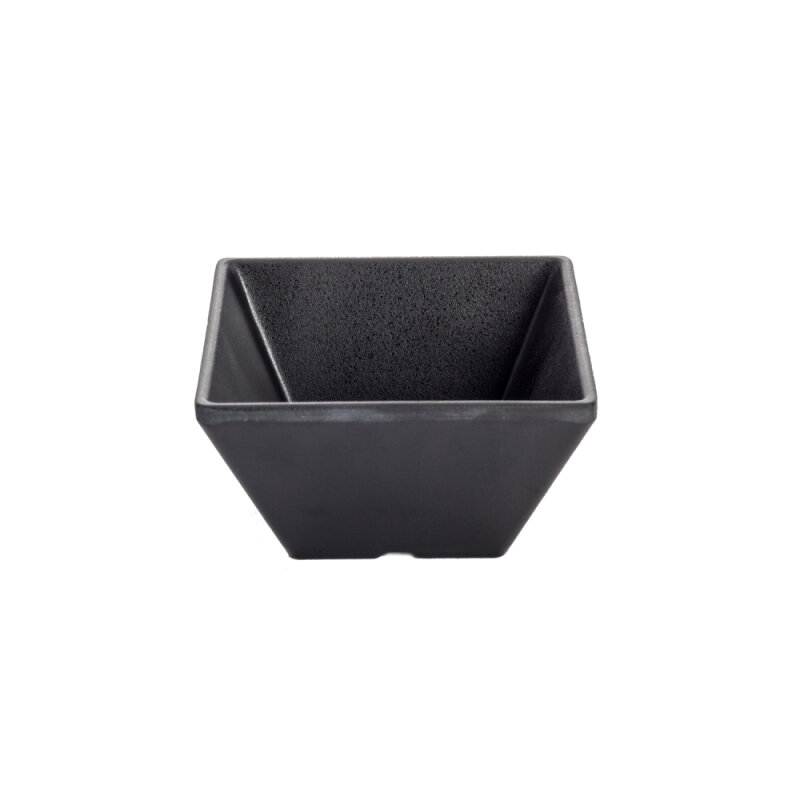 Ultraform Melamin Minimal Kare Kase Siyah 8.5Cm - 1