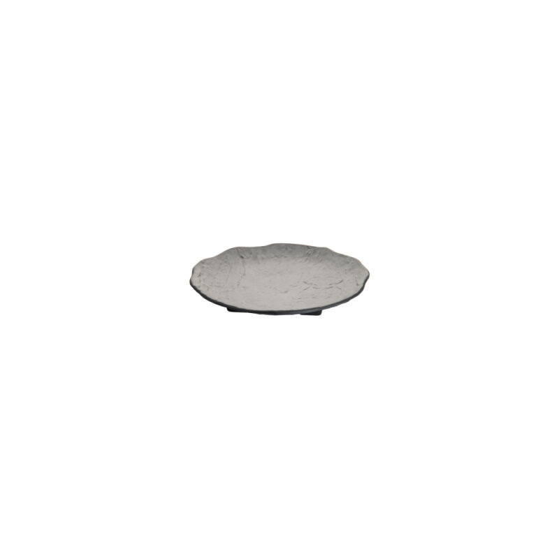 Ultraform Melamin Minimal Wavy Tabak Siyah 9Cm - 1