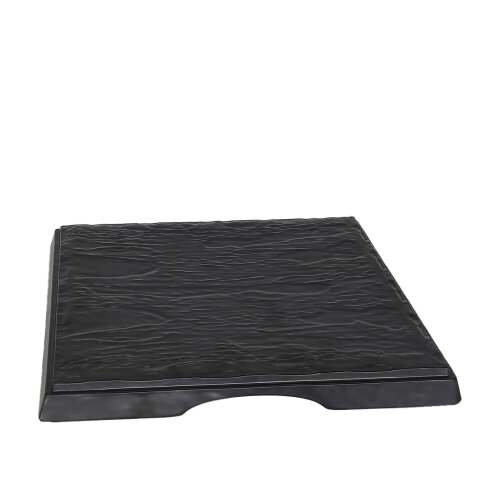 Ultraform Melamin Siyah Kare Tabak 30X30Cm - ULTRAFORM MELAMİN