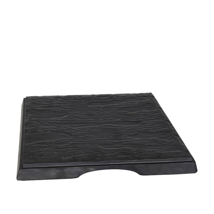 Ultraform Melamin Siyah Kare Tabak 30X30Cm - 1